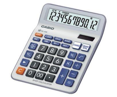 Casio  Practical Calculator , dc-12m-w-dp