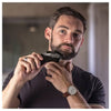 2-in-1 Haircut & Beard Kit – Cord/Cordless Power with Rinsable Blades & 12 Combs.